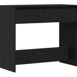 vidaXL Avlastningsbord svart ek 89x41x76,5 cm konstruerat trä