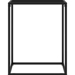 Online vidaXL Avlastningsbord 60x35x75 cm härdat glas Svart