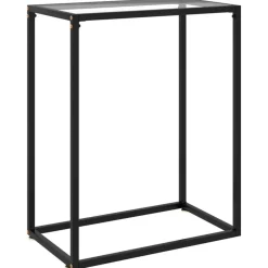 Online vidaXL Avlastningsbord 60x35x75 cm härdat glas Transparent