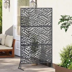 Clearance vidaXL Avskärmningsskärm 100 x 50 x 180 cm Stål Antracit