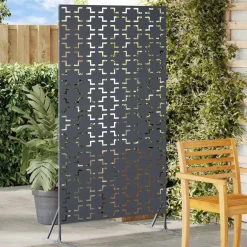 Best vidaXL Avskärmningsskärm 100 x 50 x 180 cm Stål Antracit