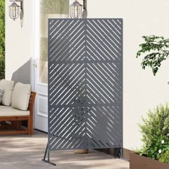 Online vidaXL Avskärmningsskärm 100 x 50 x 180 cm Stål Antracit