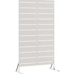 vidaXL Avskärmningsskärm Grå 100 x 50 x 180 cm Stål