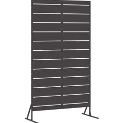 vidaXL Avskärmningsskärm Svart 100 x 50 x 180 cm Stål