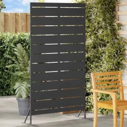 vidaXL Avskärmningsskärm Svart 100 x 50 x 180 cm Stål