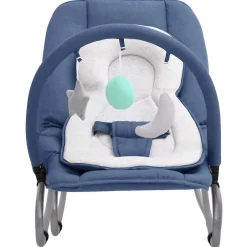 New vidaXL Babysitter stål Marinblå