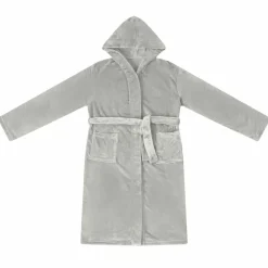 vidaXL Badräkt Hoodie Grå s Flanell