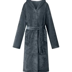 vidaXL Badräkt Hoodie Mörkblå s Flanell