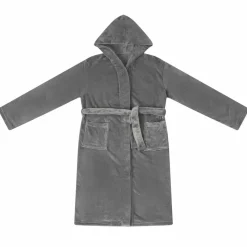 vidaXL Badräkt Hoodie Mörkgrå s Flanell