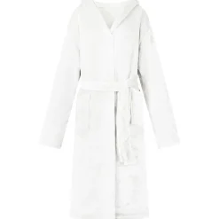 vidaXL Badräkt Hoodie Vit s Flanell