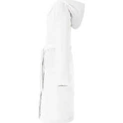 vidaXL Badräkt Hoodie Vit s Flanell