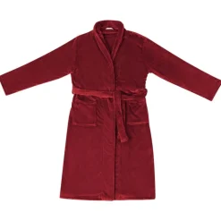 vidaXL Badrock Utan Huva Bordeaux Röd s Flanell