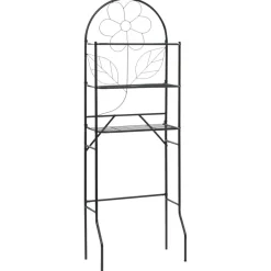 vidaXL Badrumshylla 60x33x174 cm svart