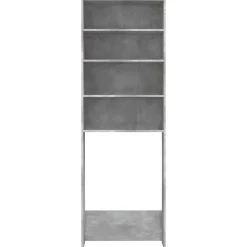 vidaXL Badrumsskåp betonggrå 64x24x190 cm