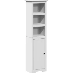 vidaXL Badrumsskåp BODO vit 44x30x160 cm