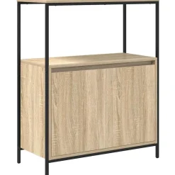 Clearance vidaXL Badrumsskåp med hyllor sonoma-ek 76,5x35x95 cm Sonoma ek