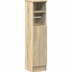 Sale vidaXL Badrumsskåp med rullhållare sonoma-ek 20,5x22x90 cm Sonoma ek