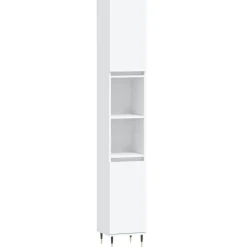 vidaXL Badrumsskåp vit 30x30x190 cm konstruerat trä