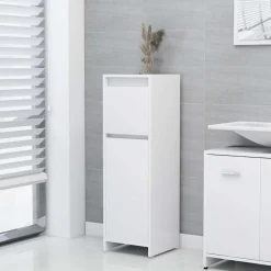 vidaXL Badrumsskåp vit 30x30x95 cm konstruerat trä