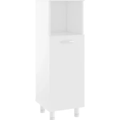 Best vidaXL Badrumsskåp 30x30x95 cm konstruerat trä Vit