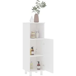 Best vidaXL Badrumsskåp 30x30x95 cm konstruerat trä Vit