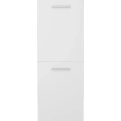 vidaXL Badrumsskåp vit 30x30x80 cm konstruerat trä