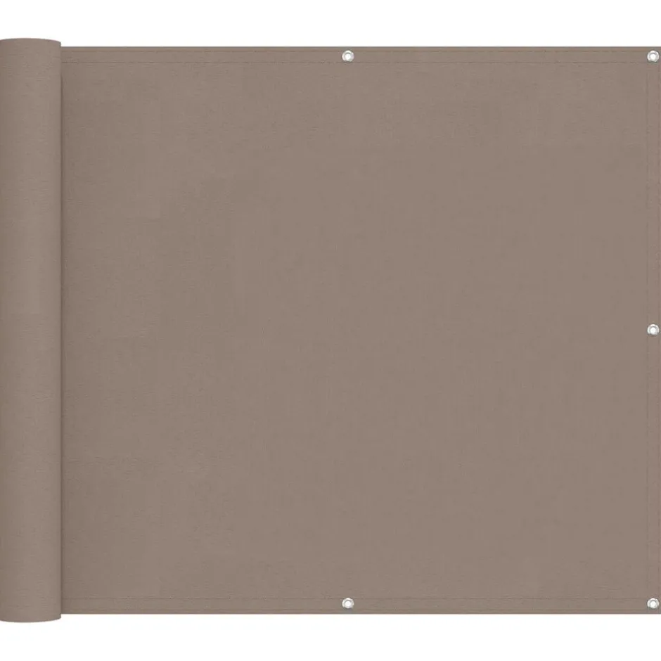 Discount vidaXL Balkong Skärm 100 x 400 cm Oxford Tyg Taupe