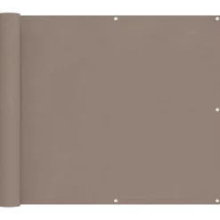 vidaXL Balkong Skärm Taupe 100 x 1000 cm Oxford Tyg