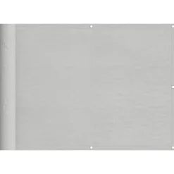 vidaXL Balkongskärm ljusgrå 75x300 cm 100% polyester oxford