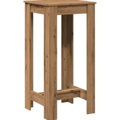 Outlet vidaXL Barbord artisian-ek 51x50x103,5 cm konstruerat trä artisan ek