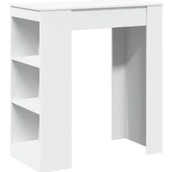 Sale vidaXL Barbord med ställ 95x47x103,5 cm konstruerat trä Vit