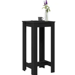 vidaXL Barbord Svart Ek 51 x 50 x 103.5 cm Konstruerat trä