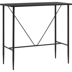 Hot vidaXL Barbord 120x60x110 cm MDF Svart