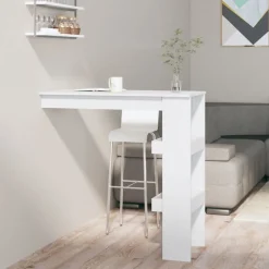 Online vidaXL Barbord väggmonterat 102x45x103,5 cm konstruerat trä Vit
