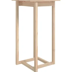 Discount vidaXL Barbord 60x60x110 cm massivt furu Naturfärg