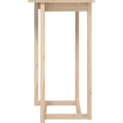 Discount vidaXL Barbord 60x60x110 cm massivt furu Naturfärg