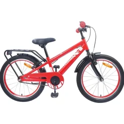 Clearance vidaXL Barncykel 18 Tum för 5-7 år gamla Röd