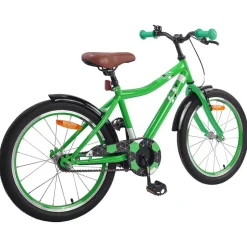 Hot vidaXL Barncykel 18 Tum för 5-7 år gamla Grön