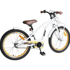 vidaXL Barncykel 18 Tum för 5-7 år gamla Vit