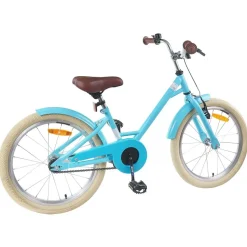 vidaXL Barncykel 18 Tum för 5-7 år gamla Ljusblå