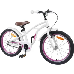 Online vidaXL Barncykel 18 Tum för 5-7 år gamla Vit