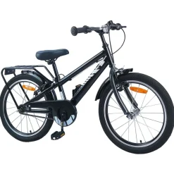 New vidaXL Barncykel 18 Tum för 5-7 år gamla Svart