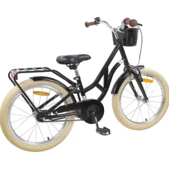 vidaXL Barncykel 20 Tum för 6-11 år gamla Svart