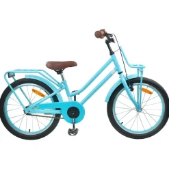 vidaXL Barncykel 18 Tum för 5-7 år gamla Ljusblå