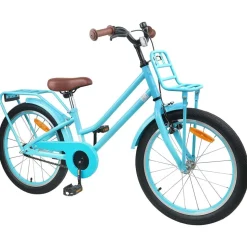 vidaXL Barncykel 18 Tum för 5-7 år gamla Ljusblå