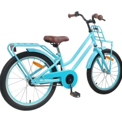 vidaXL Barncykel 18 Tum för 5-7 år gamla Ljusblå