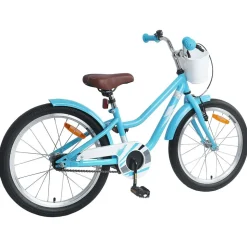 vidaXL Barncykel 18 Tum för 5-7 år gamla Ljusblå