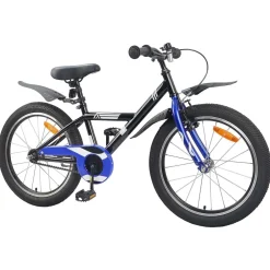 Outlet vidaXL Barncykel 18 Tum för 5-7 år gamla Svart