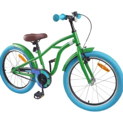 Discount vidaXL Barncykel 18 Tum för 5-7 år gamla Grön
