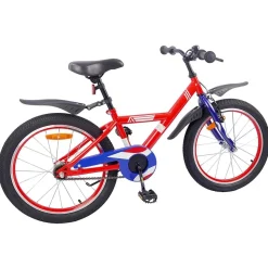 vidaXL Barncykel 18 Tum för 5-7 år gamla Röd